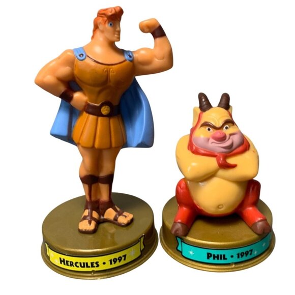 Disney Hercules & Phil 2002 Figures Vintage McDonalds Collectibles - Picture 1 of 8